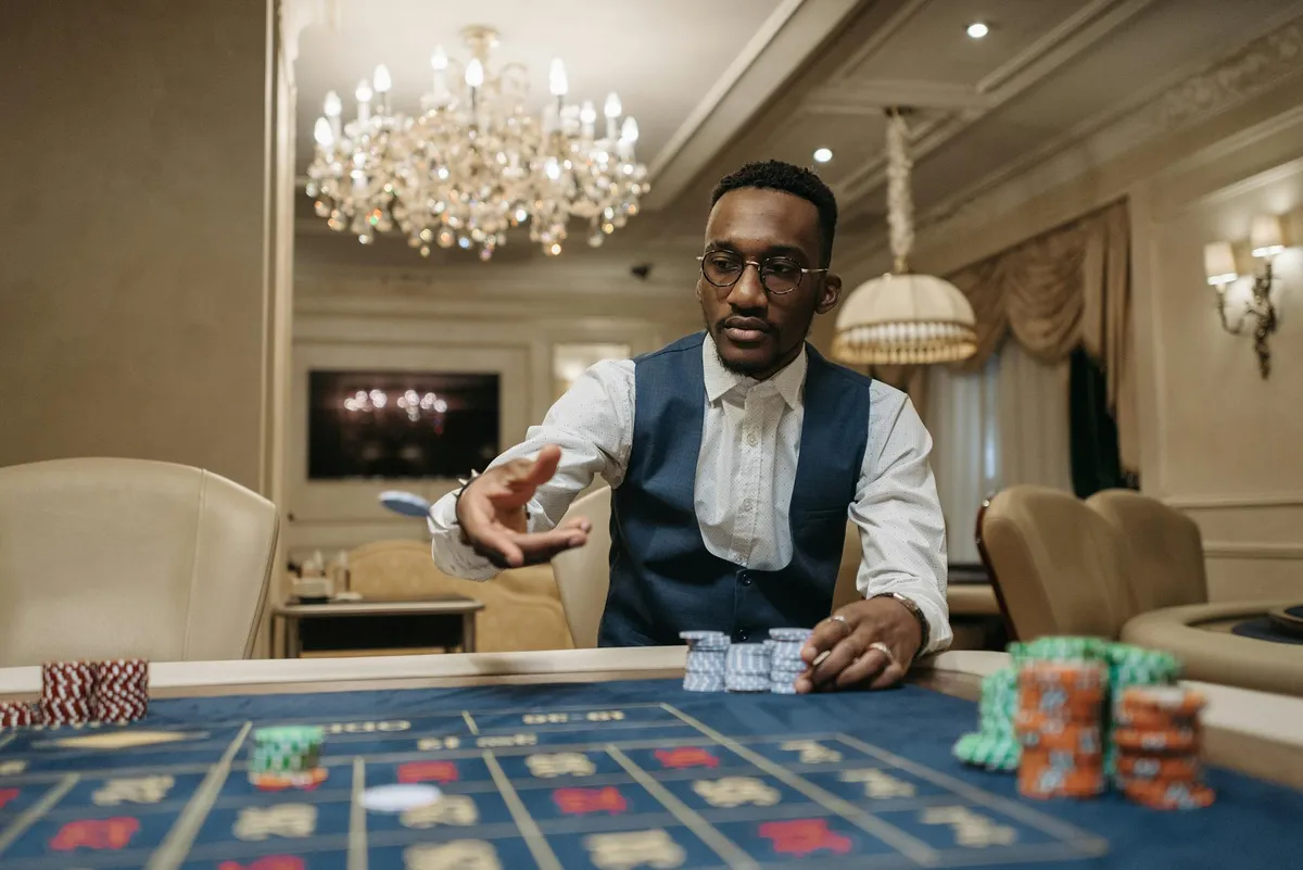 Fiches sulla linea numerata tavolo casinò italiano